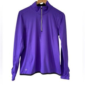 Ralph Lauren 1/4 Zip Long sleeve Athletic Top, Size M
